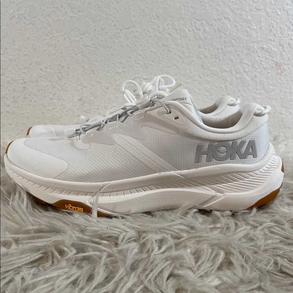 HOKA Women's Transport White Athletic Walking Shoes Sneakers Size 9.5 B NEW - Picture 6 of 16